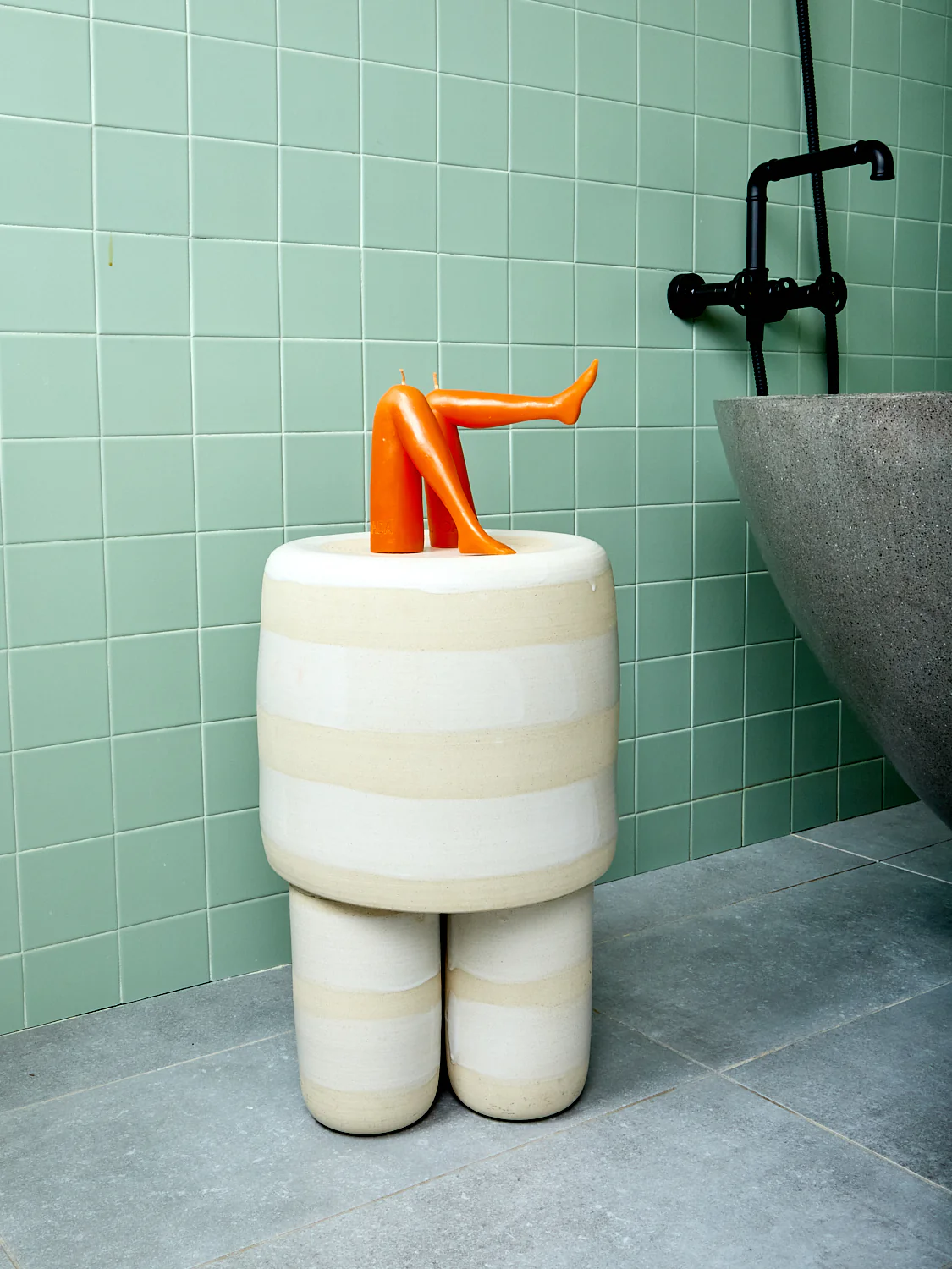 Ceramic Milking Stool - Image 3