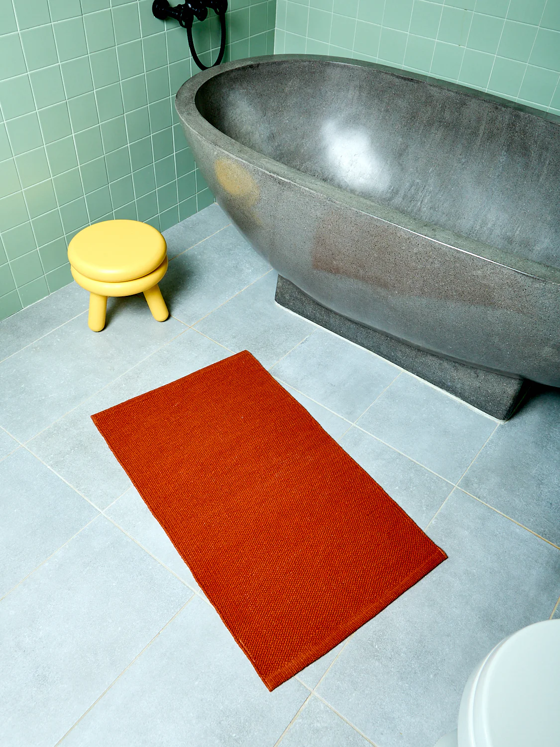 Chocolate Cotton Rug - Image 3