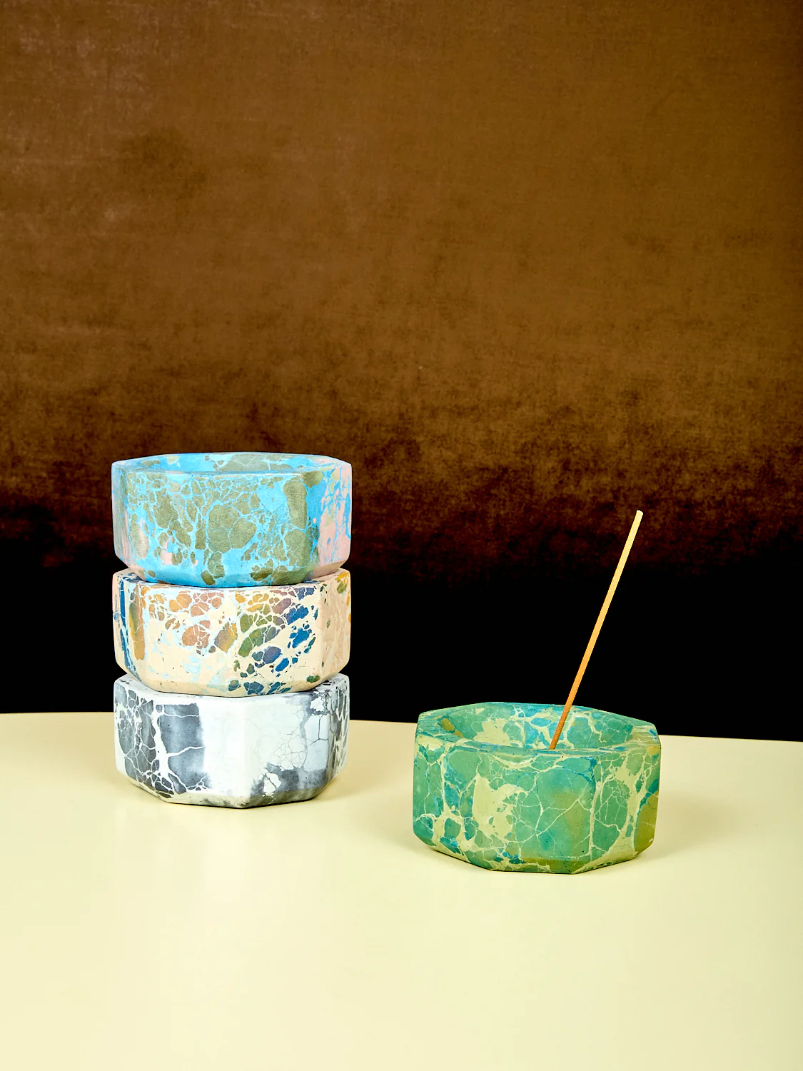 Concrete Octavia Bowl Incense Holder - Image 2