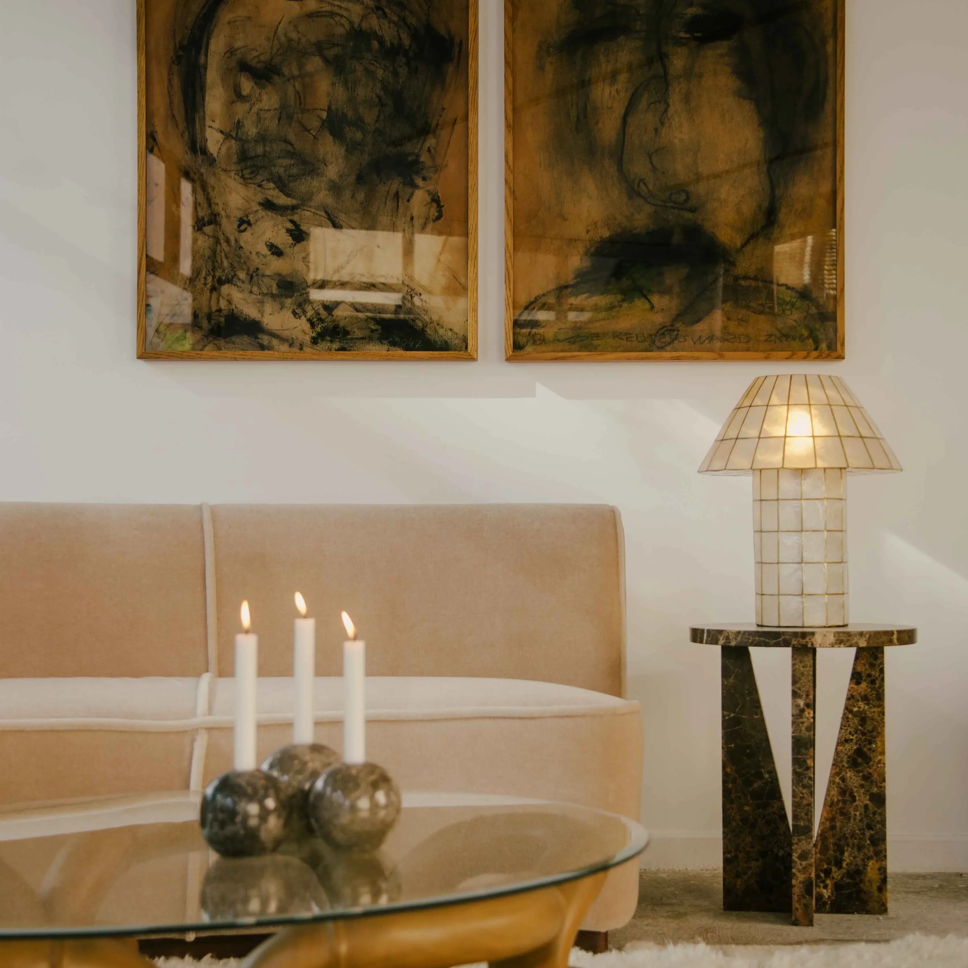 Mother of Pearl Table Lamp - Image 8