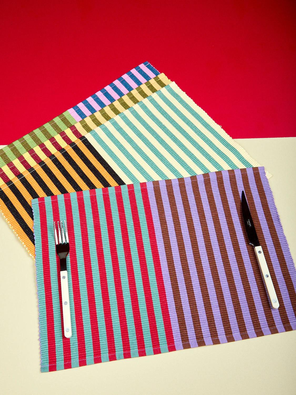 Duo Striped Napkins and Placemats - Image 5