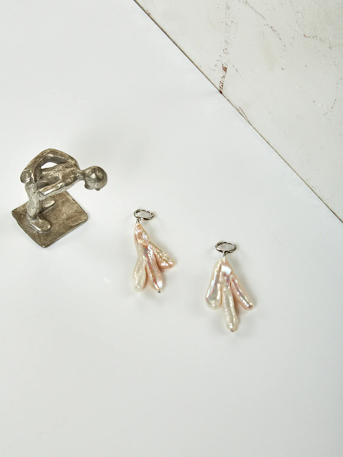 Host Earrings with Chicken Feet Pearls - Image 2