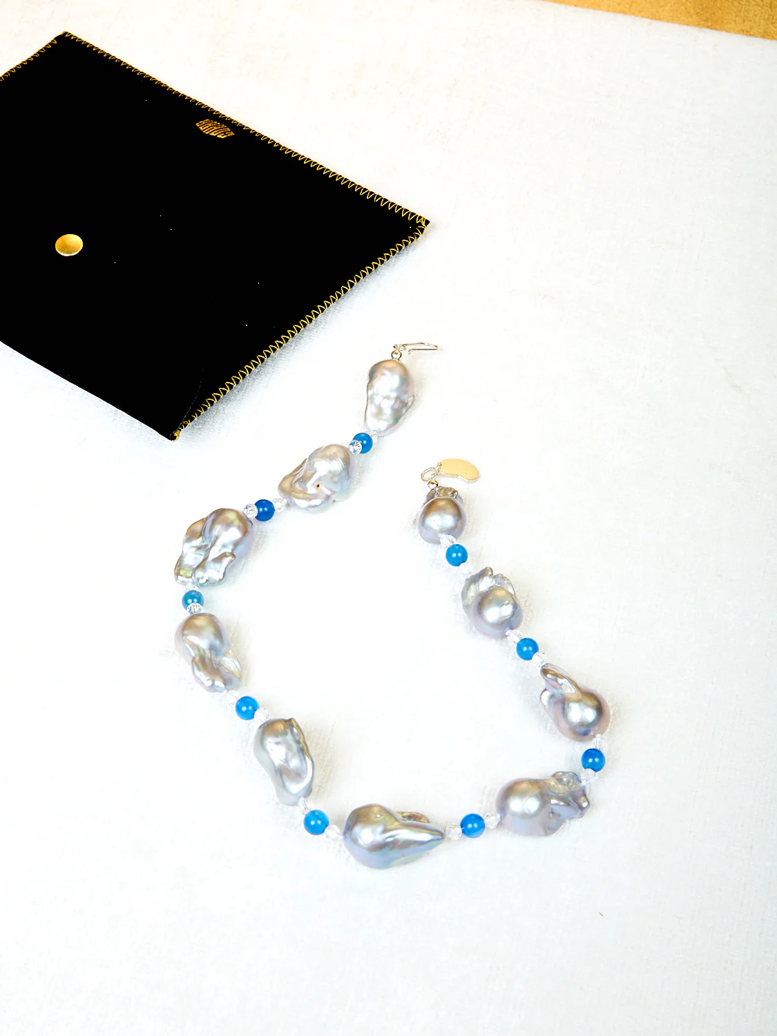 Host Necklace with Baroque Pearls and Beads