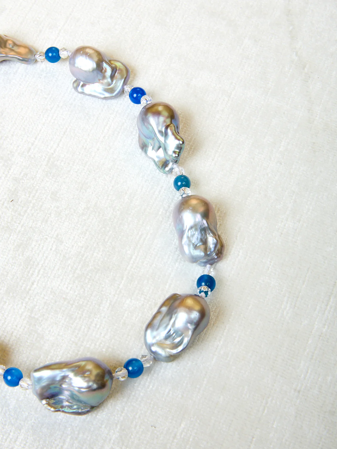 Host Necklace with Baroque Pearls and Beads - Image 2