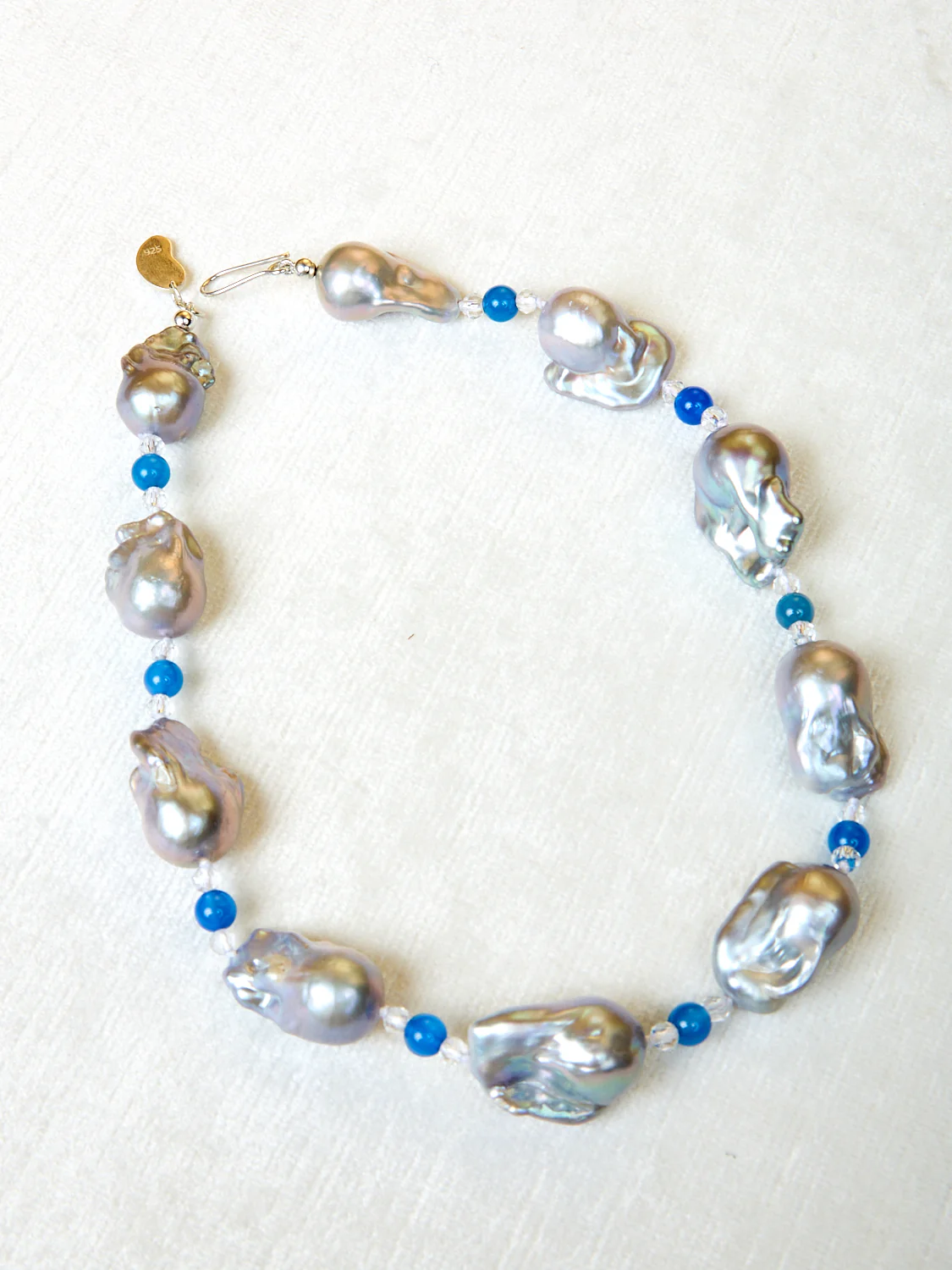 Host Necklace with Baroque Pearls and Beads - Image 3