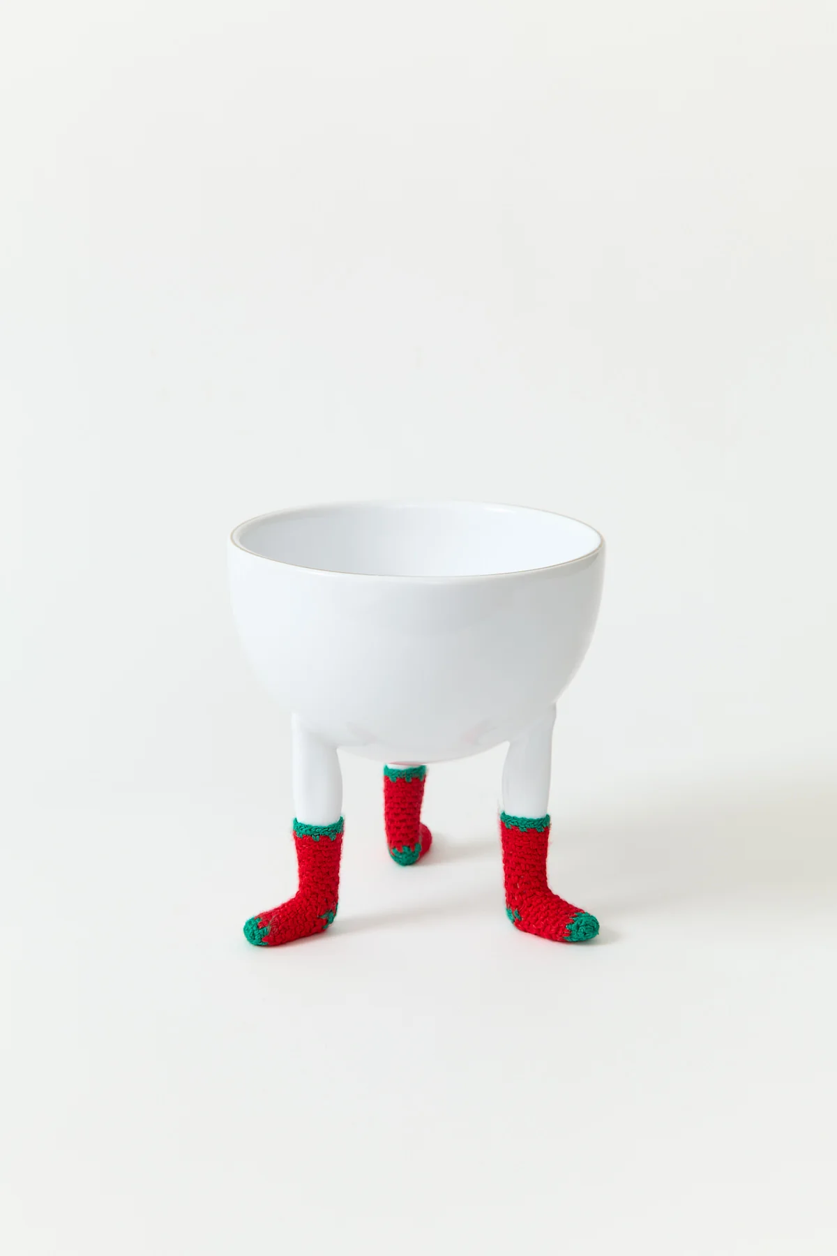 Leg Bowl with Suede Boots or Knit Socks - Image 4