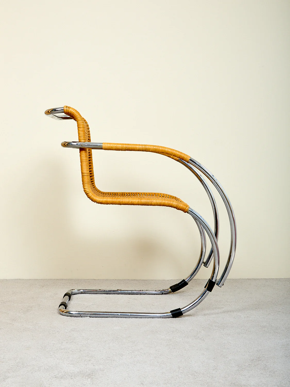 Vintage Cantilever Caned Armchair - Image 5