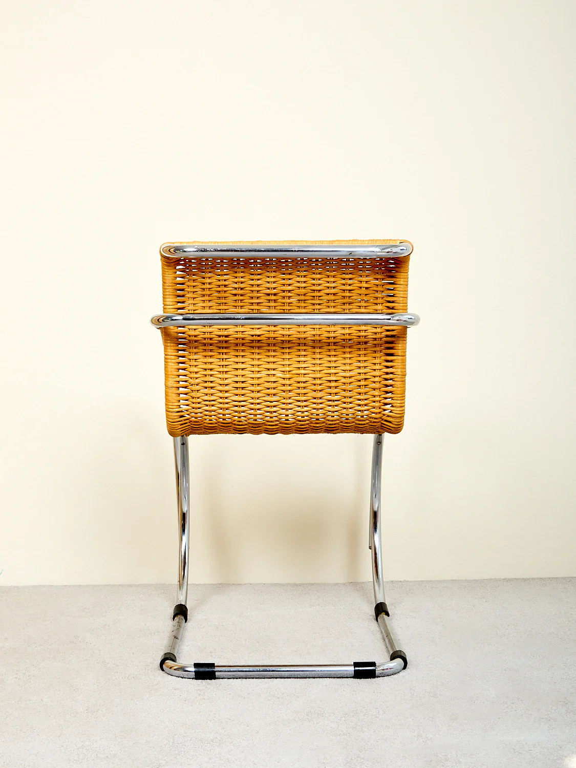 Vintage Cantilever Caned Armchair - Image 6