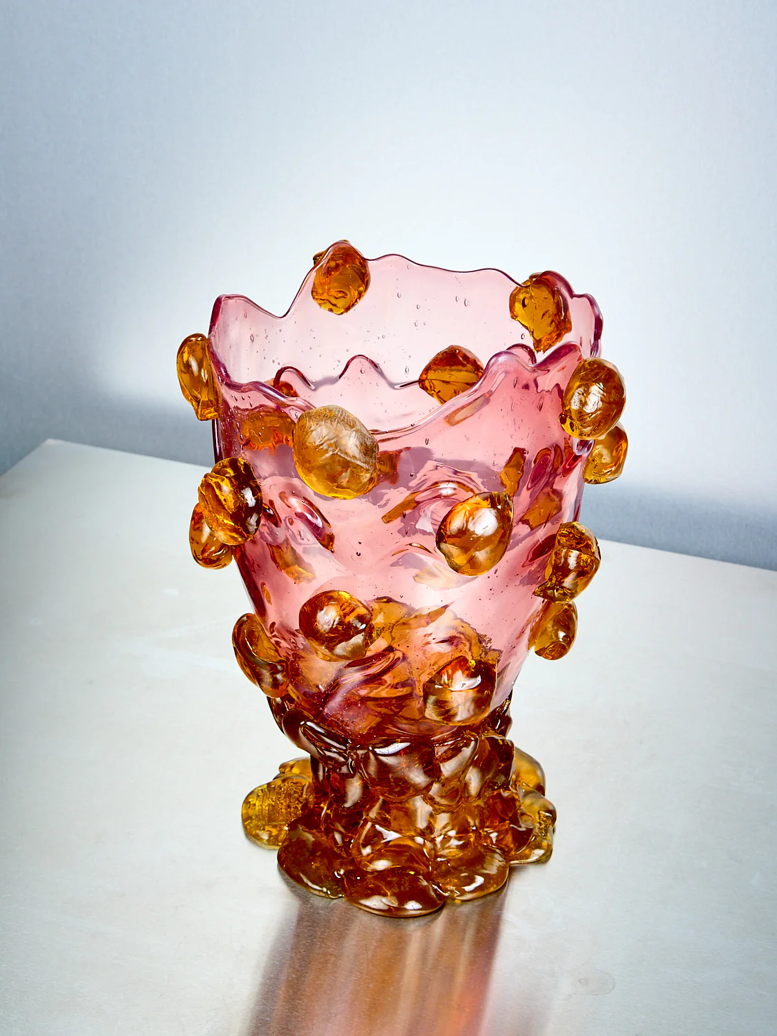 Nugget Vessel in Pink Amber - Image 4