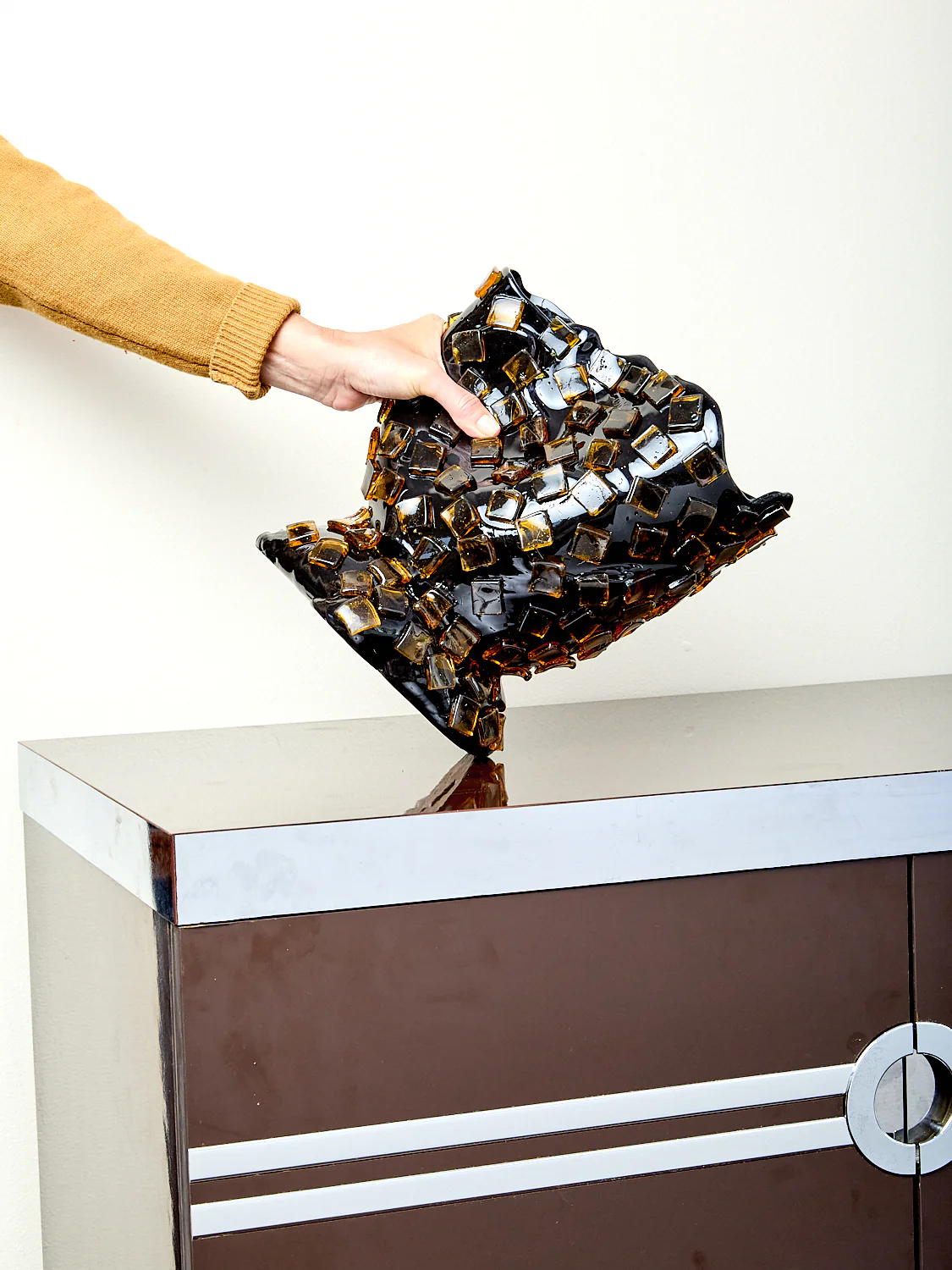 Rock Vessel in Black Amber - Image 4