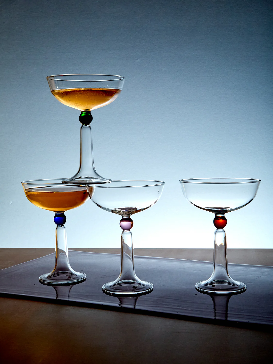 Set of 4 Tassel Coupes - Image 3