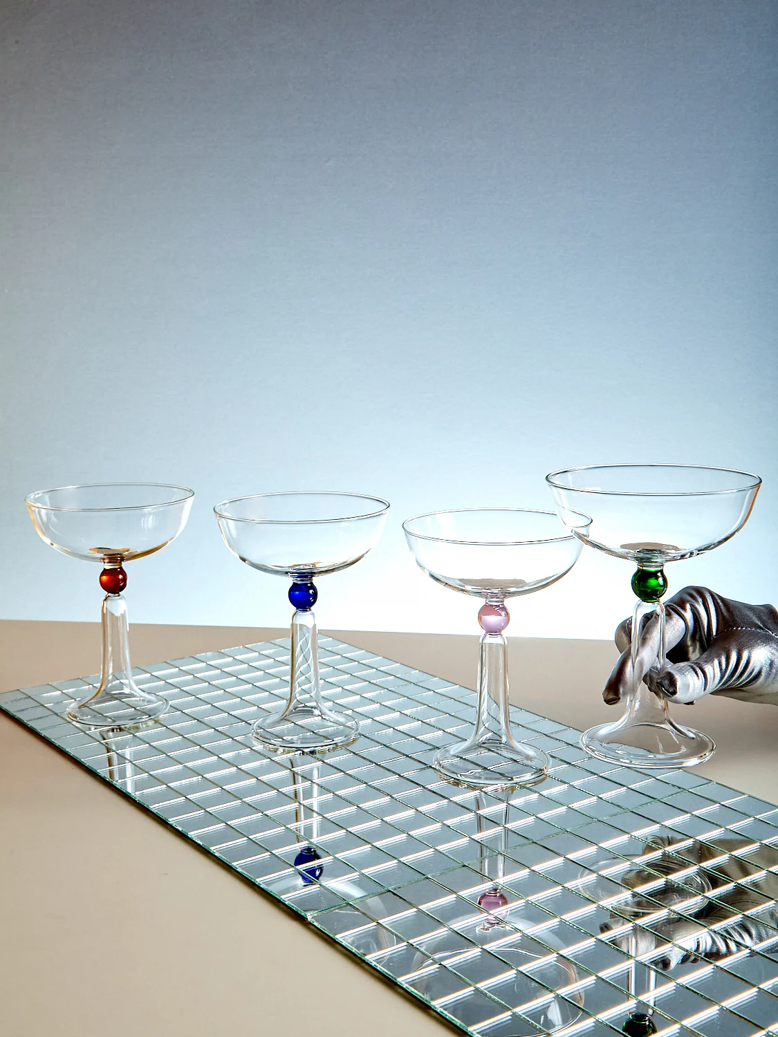 Set of 4 Tassel Coupes - Image 4