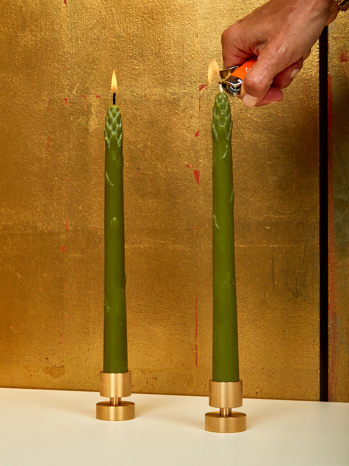 Solid Brass Candle Holder - Image 2