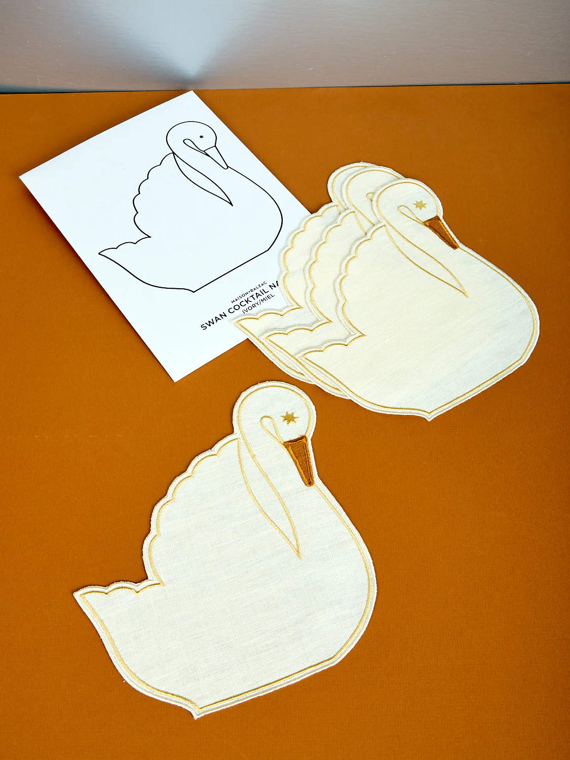Swan Cocktail Napkins - Image 5